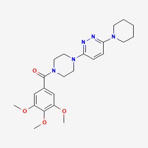 3-(Piperidin-1-YL)-6-[4-(3,4,5-trimethoxybenzoyl)piperazin-1-YL]pyridazine