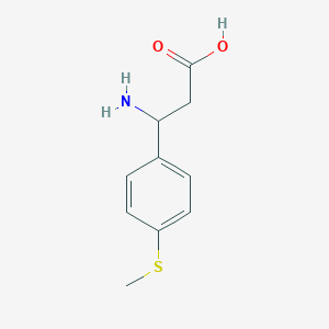 molecular formula C10H13NO2S B112607 3-Amino-3-[4-(methylsulfanyl)phenyl]propanoic acid CAS No. 412925-13-4