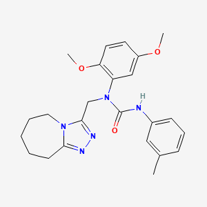 1-(2,5-dimethoxyphenyl)-3-(3-methylphenyl)-1-(6,7,8,9-tetrahydro-5H-[1,2,4]triazolo[4,3-a]azepin-3-ylmethyl)urea