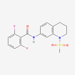 2,6-Difluoro-N-(1-methanesulfonyl-1,2,3,4-tetrahydroquinolin-7-YL)benzamide