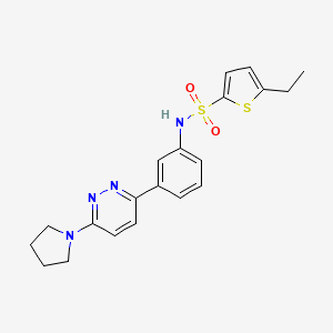 5-Ethyl-N-{3-[6-(pyrrolidin-1-YL)pyridazin-3-YL]phenyl}thiophene-2-sulfonamide