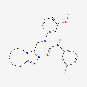 1-(3-methoxyphenyl)-3-(3-methylphenyl)-1-(6,7,8,9-tetrahydro-5H-[1,2,4]triazolo[4,3-a]azepin-3-ylmethyl)urea