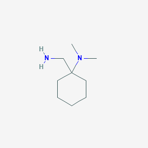 molecular formula C9H20N2 B112608 1-(aminomethyl)-N,N-dimethylcyclohexan-1-amine CAS No. 41806-09-1