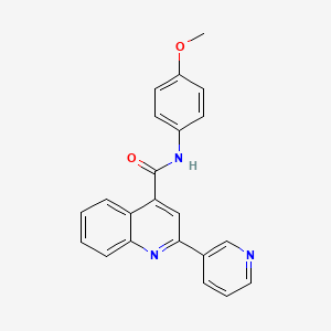 N-(4-methoxyphenyl)-2-(pyridin-3-yl)quinoline-4-carboxamide