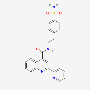 2-(pyridin-2-yl)-N-[2-(4-sulfamoylphenyl)ethyl]quinoline-4-carboxamide