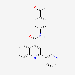 N-(4-acetylphenyl)-2-(pyridin-3-yl)quinoline-4-carboxamide