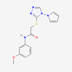 N-(3-methoxyphenyl)-2-{[4-(1H-pyrrol-1-yl)-4H-1,2,4-triazol-3-yl]sulfanyl}acetamide