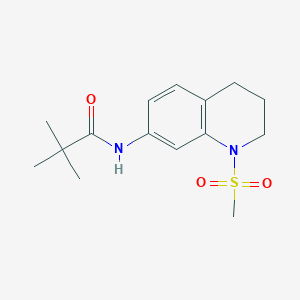 N-(1-(methylsulfonyl)-1,2,3,4-tetrahydroquinolin-7-yl)pivalamide