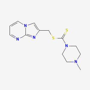 Imidazo[1,2-a]pyrimidin-2-ylmethyl 4-methylpiperazine-1-carbodithioate