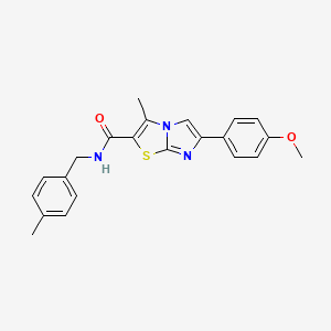 6-(4-methoxyphenyl)-3-methyl-N-(4-methylbenzyl)imidazo[2,1-b]thiazole-2-carboxamide