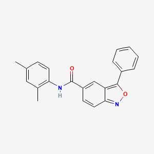 molecular formula C22H18N2O2 B11260881 N-(2,4-dimethylphenyl)-3-phenyl-2,1-benzoxazole-5-carboxamide 