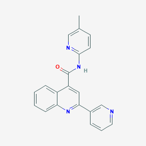 N-(5-methylpyridin-2-yl)-2-(pyridin-3-yl)quinoline-4-carboxamide