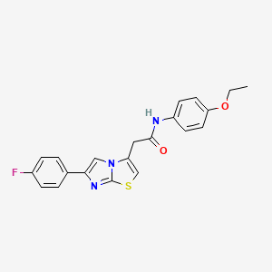 N-(4-ethoxyphenyl)-2-[6-(4-fluorophenyl)imidazo[2,1-b][1,3]thiazol-3-yl]acetamide