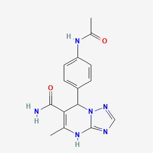 7-[4-(Acetylamino)phenyl]-5-methyl-4,7-dihydro[1,2,4]triazolo[1,5-a]pyrimidine-6-carboxamide