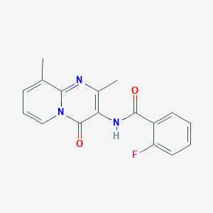 N-{2,9-Dimethyl-4-oxo-4H-pyrido[1,2-A]pyrimidin-3-YL}-2-fluorobenzamide