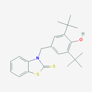 B011261 2(3H)-Benzothiazolethione, 3-[[3,5-bis(1,1-dimethylethyl)-4-hydroxyphenyl]methyl]- CAS No. 105247-17-4