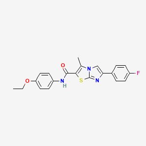 N-(4-ethoxyphenyl)-6-(4-fluorophenyl)-3-methylimidazo[2,1-b][1,3]thiazole-2-carboxamide