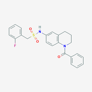 N-(1-benzoyl-1,2,3,4-tetrahydroquinolin-6-yl)-1-(2-fluorophenyl)methanesulfonamide