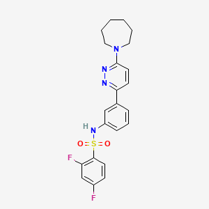 N-(3-(6-(azepan-1-yl)pyridazin-3-yl)phenyl)-2,4-difluorobenzenesulfonamide