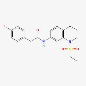 N-(1-(ethylsulfonyl)-1,2,3,4-tetrahydroquinolin-7-yl)-2-(4-fluorophenyl)acetamide