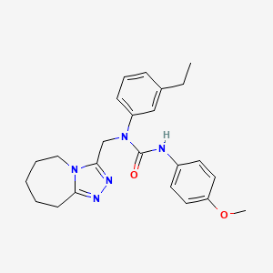 1-(3-ethylphenyl)-3-(4-methoxyphenyl)-1-(6,7,8,9-tetrahydro-5H-[1,2,4]triazolo[4,3-a]azepin-3-ylmethyl)urea