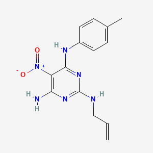 N~4~-(4-methylphenyl)-5-nitro-N~2~-(prop-2-en-1-yl)pyrimidine-2,4,6-triamine