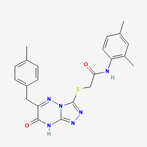 N-(2,4-dimethylphenyl)-2-{[6-(4-methylbenzyl)-7-oxo-7,8-dihydro[1,2,4]triazolo[4,3-b][1,2,4]triazin-3-yl]sulfanyl}acetamide