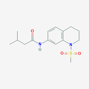 N-(1-Methanesulfonyl-1,2,3,4-tetrahydroquinolin-7-YL)-3-methylbutanamide