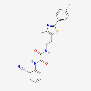 N1-(2-cyanophenyl)-N2-(2-(2-(4-fluorophenyl)-4-methylthiazol-5-yl)ethyl)oxalamide