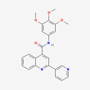 2-(pyridin-3-yl)-N-(3,4,5-trimethoxyphenyl)quinoline-4-carboxamide