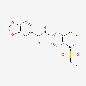 N-(1-(ethylsulfonyl)-1,2,3,4-tetrahydroquinolin-6-yl)benzo[d][1,3]dioxole-5-carboxamide