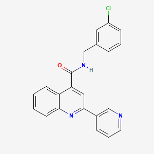 N-(3-chlorobenzyl)-2-(pyridin-3-yl)quinoline-4-carboxamide