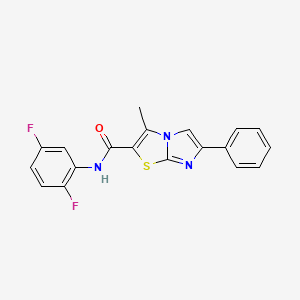 N-(2,5-difluorophenyl)-3-methyl-6-phenylimidazo[2,1-b]thiazole-2-carboxamide