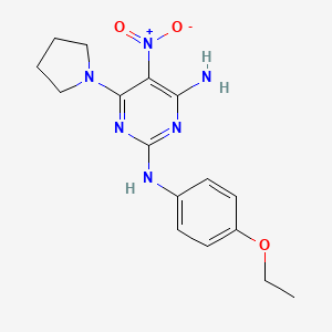 N~2~-(4-ethoxyphenyl)-5-nitro-6-(pyrrolidin-1-yl)pyrimidine-2,4-diamine