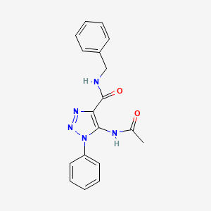 5-acetamido-N-benzyl-1-phenyl-1H-1,2,3-triazole-4-carboxamide