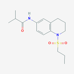 N-(1-(propylsulfonyl)-1,2,3,4-tetrahydroquinolin-6-yl)isobutyramide