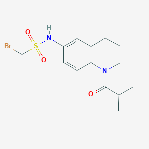 1-bromo-N-(1-isobutyryl-1,2,3,4-tetrahydroquinolin-6-yl)methanesulfonamide