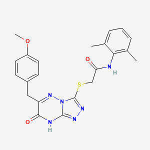 N-(2,6-dimethylphenyl)-2-{[7-hydroxy-6-(4-methoxybenzyl)[1,2,4]triazolo[4,3-b][1,2,4]triazin-3-yl]sulfanyl}acetamide