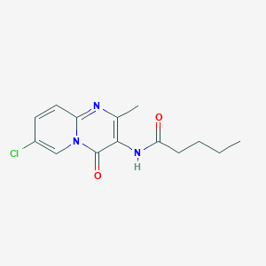 N-(7-chloro-2-methyl-4-oxo-4H-pyrido[1,2-a]pyrimidin-3-yl)pentanamide