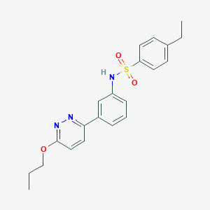 4-ethyl-N-(3-(6-propoxypyridazin-3-yl)phenyl)benzenesulfonamide