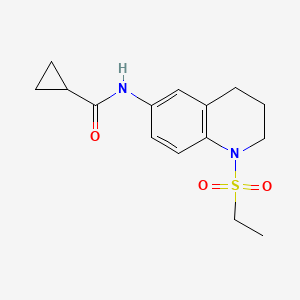 N-(1-(ethylsulfonyl)-1,2,3,4-tetrahydroquinolin-6-yl)cyclopropanecarboxamide