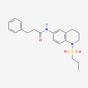 3-phenyl-N-(1-(propylsulfonyl)-1,2,3,4-tetrahydroquinolin-6-yl)propanamide