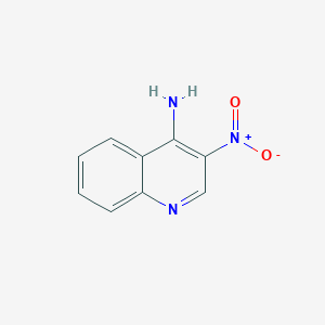 molecular formula C9H7N3O2 B112618 3-硝基喹啉-4-胺 CAS No. 42606-33-7