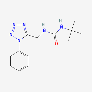 1-(tert-butyl)-3-((1-phenyl-1H-tetrazol-5-yl)methyl)urea