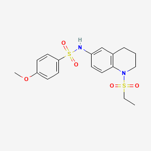 N-(1-(ethylsulfonyl)-1,2,3,4-tetrahydroquinolin-6-yl)-4-methoxybenzenesulfonamide