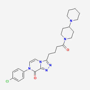 3-(4-([1,4'-bipiperidin]-1'-yl)-4-oxobutyl)-7-(4-chlorophenyl)-[1,2,4]triazolo[4,3-a]pyrazin-8(7H)-one