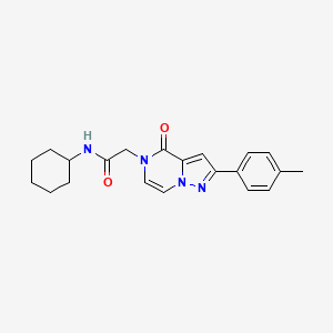 N-cyclohexyl-2-[2-(4-methylphenyl)-4-oxopyrazolo[1,5-a]pyrazin-5(4H)-yl]acetamide