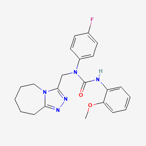 1-(4-fluorophenyl)-3-(2-methoxyphenyl)-1-(6,7,8,9-tetrahydro-5H-[1,2,4]triazolo[4,3-a]azepin-3-ylmethyl)urea