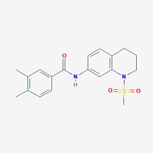 N-(1-Methanesulfonyl-1,2,3,4-tetrahydroquinolin-7-YL)-3,4-dimethylbenzamide