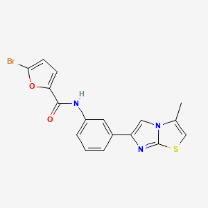 5-Bromo-N-(3-{3-methylimidazo[2,1-B][1,3]thiazol-6-YL}phenyl)furan-2-carboxamide